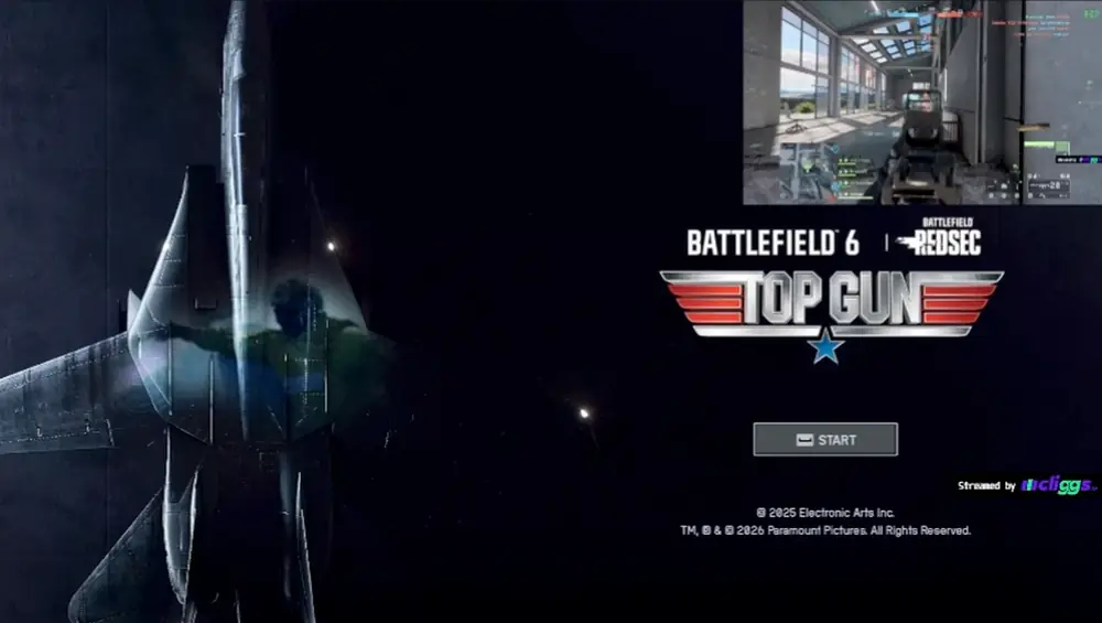 The sent clip playing inside that same overlay window, watermarked "Streamed by Cliggs"
